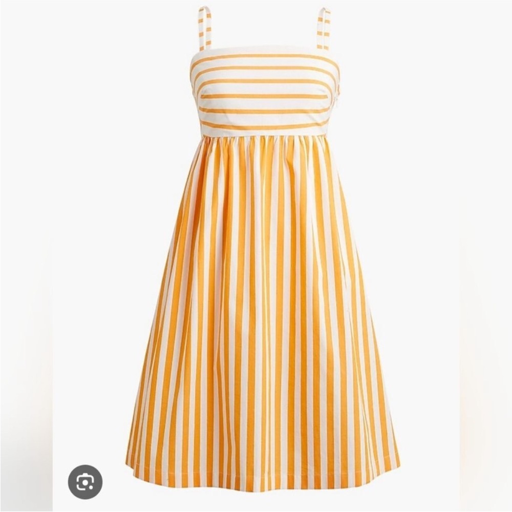 J Crew Factory- Tie Back Stripe Spaghetti Strap Dress- NWT- Size 4